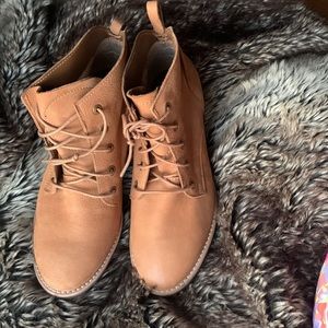 Diba Womens London Chestnut Ankle Booties